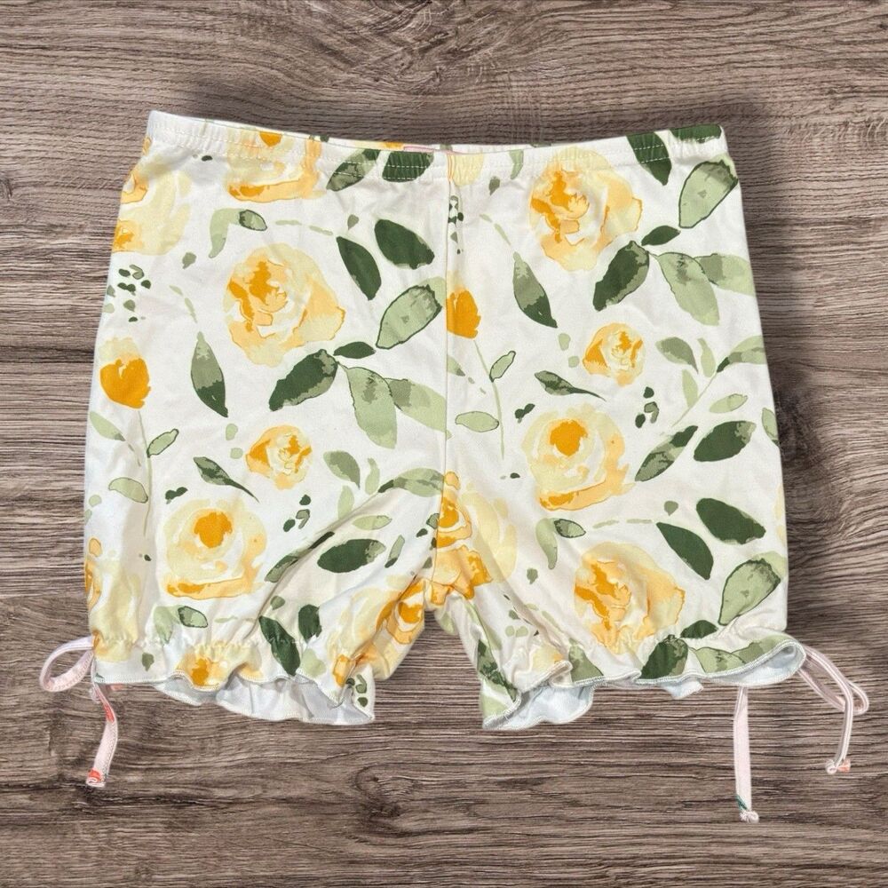 SweetHoney Yellow Floral Cartwheel Bloomers Girls 10Y Lounge Shorts